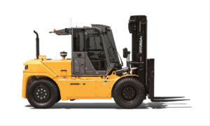 Hyundai 100D-9V Diesel Forklift side